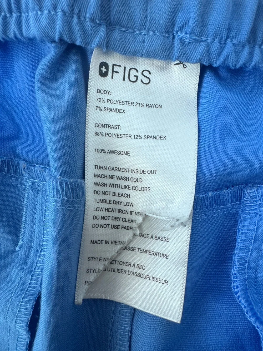 Figs Men's Tansen Jogger Scrub Pants in Ceil blue - Size L
